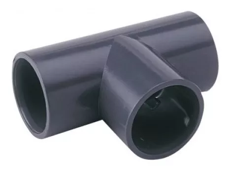 Tee Para Pegar PVC Aguas Blancas 3/4 Pulgada Negro