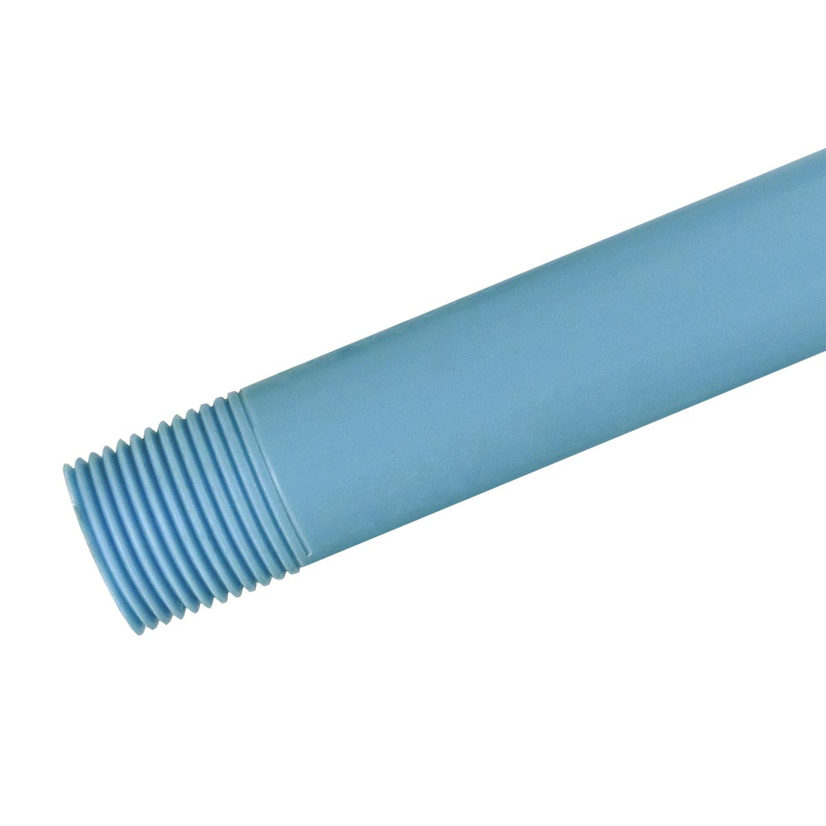 Tubo Roscado Plástico Aguas Blancas 1 Pulgada x 3,5 mm Espesor x 6 Metros Largo Azul