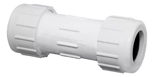 Unión Dresser PVC Aguas Blancas 1/2 Pulgada Blanco